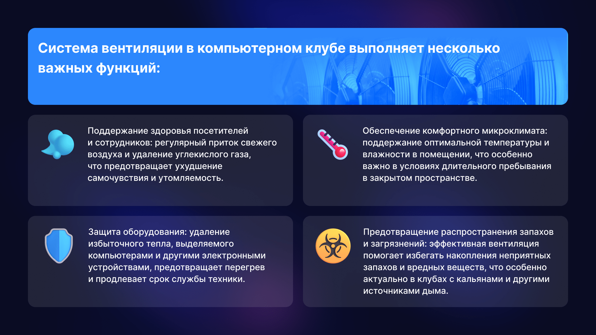 Техническое оснащение компьютерного клуба