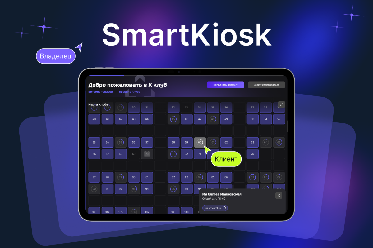 SmartKiosk — всё, что нужно знать о терминале самообслуживания в клубе